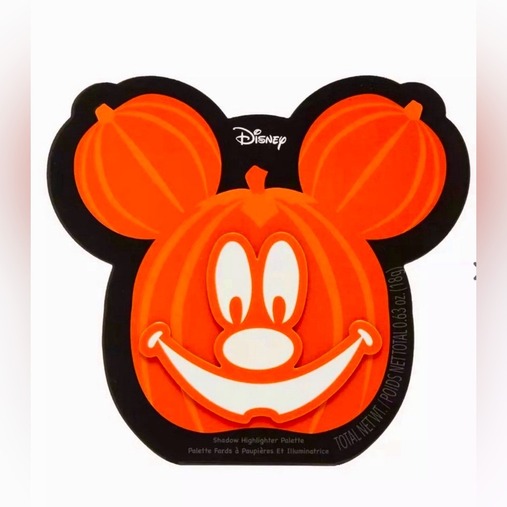 Disney Halloween Mickey Mouse Pumpkin Eyeshadow & Highlighter Makeup Palette